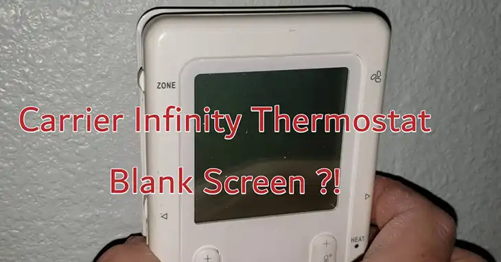 Carrier Infinity Thermostat Blank Screen