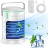 Portable Mini Air Conditioner Fan with 3 Speeds & 7 Colors, Ideal for Bedroom, Office, Car, & Camping