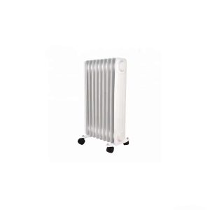 Oil-Filled Indoor Heater with Baseboard Design & Caster Wheels