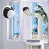 Portable AC Window Kit with Adjustable Coupler & Adhesive Fastener, Universal 118" Cloth Seal for Air Conditioners