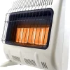 30,000 BTU Vent-Free Radiant Propane Space Heater with Thermostat & Low Oxygen Shut-Off, Indoor, White